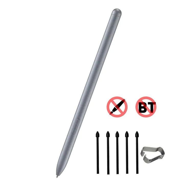 Stylus YANYXR pentru Galaxy Tab S6 Lite S7 S8 S9, negru gri alb
