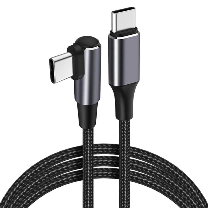 Cablu USB Type-C YANYXR 100W 0.5m 1m 2m negru