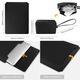 Husa Laptop 13-14 inch compatibila cu MacBook Air, MacBook Pro, Piele Ecologica, Marime Universala, 25 x 34 cm, Negru