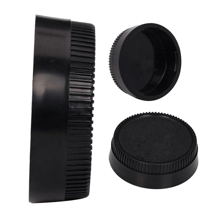 Capac spate obiectiv YANYXR pentru Nikon DSLR, negru, 5.6x1.7cm