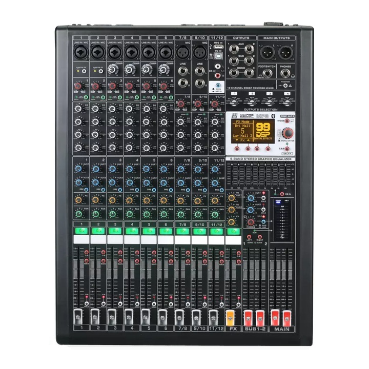 Mixer amplificat 4x600W DSE Pro MT12-4A