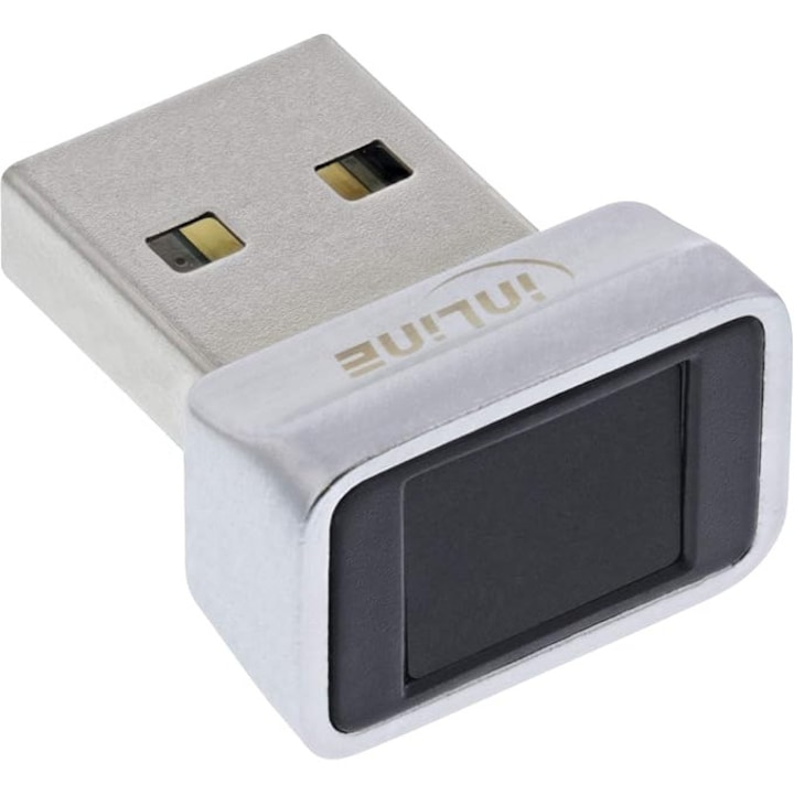 Scanner de amprenta USB, senzor 10-8mm, cititor de securitate cu senzor pentru dispozitivele cu Windows 10/11, stocare 10 profile de amprenta