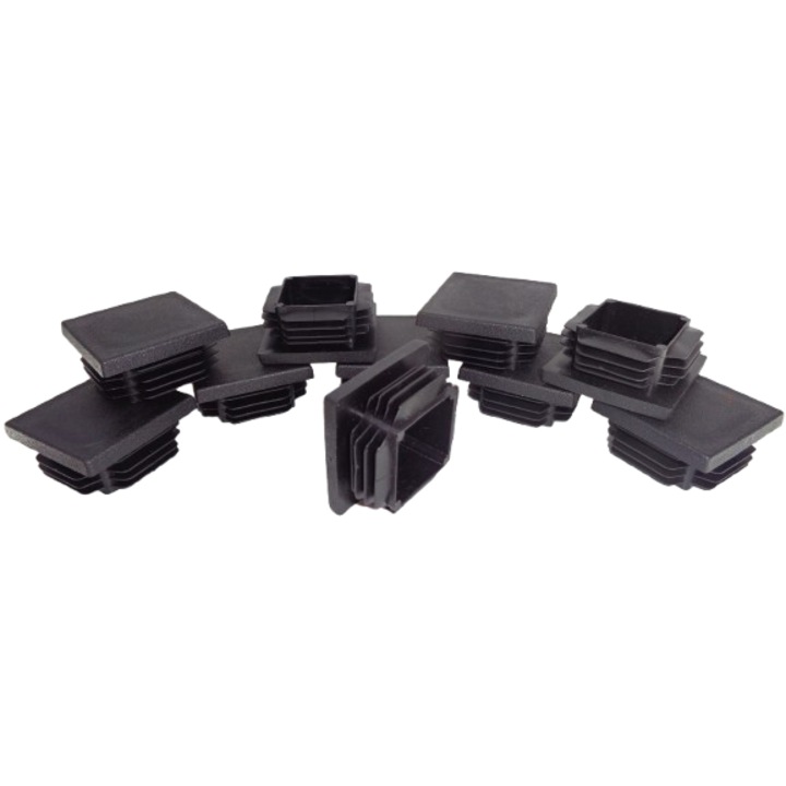Set 10 capace plastic patrate 40x40 mm