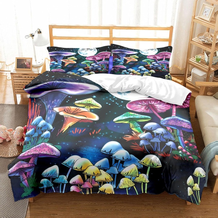 Ágyneműhuzat, Eviermilaa, mintás, 200x200 cm, 2 párnahuzat 80x80 cm