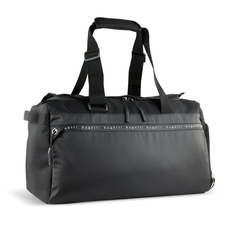 Geanta Sport de Voiaj / Weekender, bugatti seria Blanc Delight, 494500, Medie, Neagra, Multifunctionala, Impermeabila