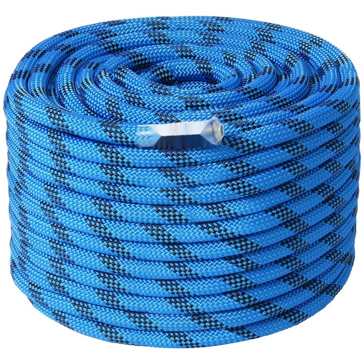 Coarda de Alpinism, Diametru 13mm, Lungime 46m, Rezistenta la Conditii Meteorologice, Albastru