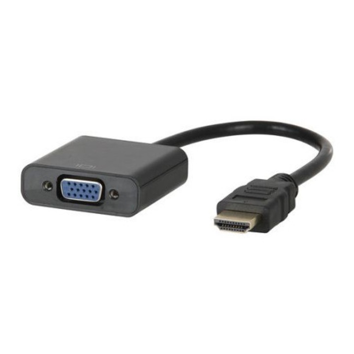 Convertor Blue HDMI tata la VGA+audio, calitate Full HD, unidirectional