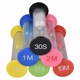 Set de 6 clepsidre, 10 minute/5 minute/3 minute/2 minute/1 minut/30 secunde, pentru gestionarea timpului, plastic, rezistent la spargere, multicolore