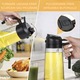 Sticla dozatoare ulei Macvi® 2 in 1, 470ml, cu pulverizator si turnare, control precis, sticla termorezistenta