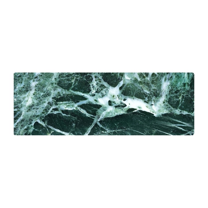 Traversa de masa KADAX, design elegant, protectie impotriva petelor, albastru mat, 95x33cm