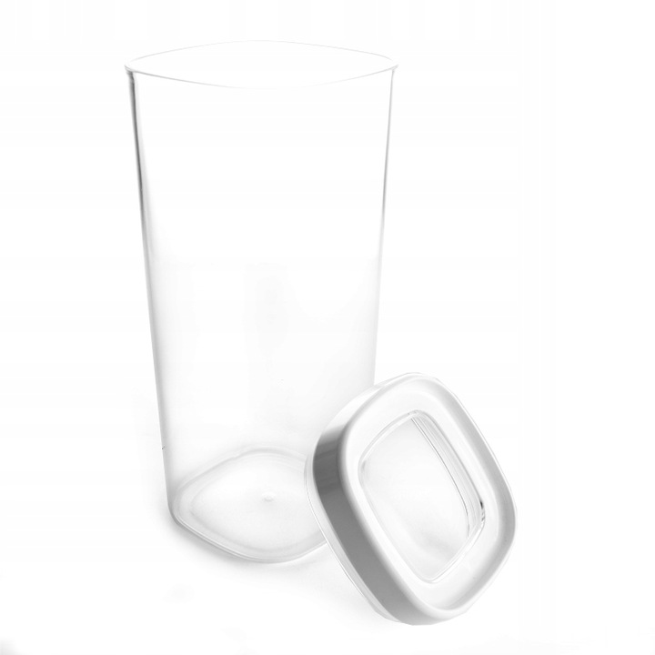 KADAX élelmiszerdoboz, 1800ml, átlátszó, 9x9x23cm