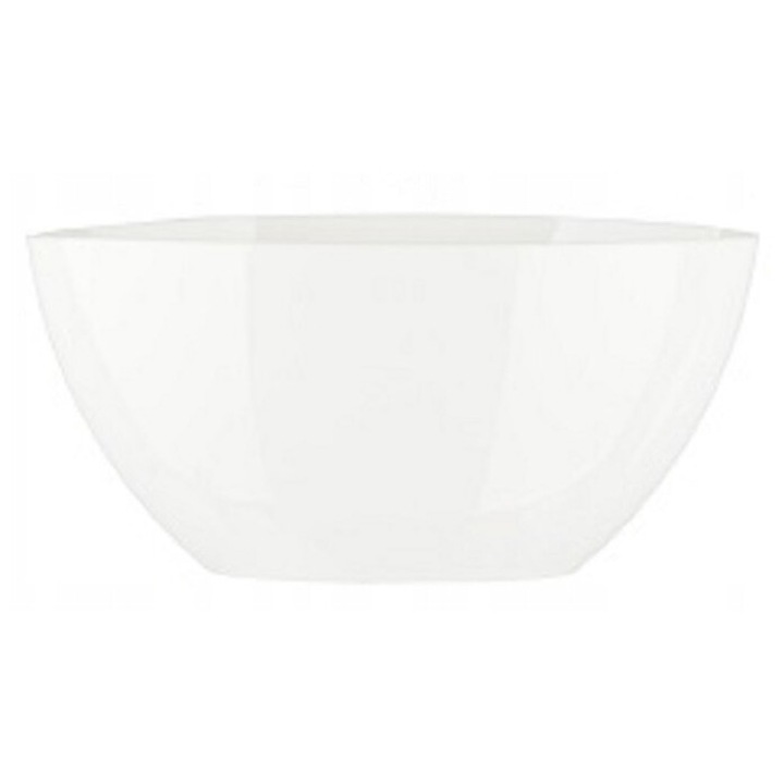 Ghiveci oval KADAX, alb, 21 x 12 x 10 cm