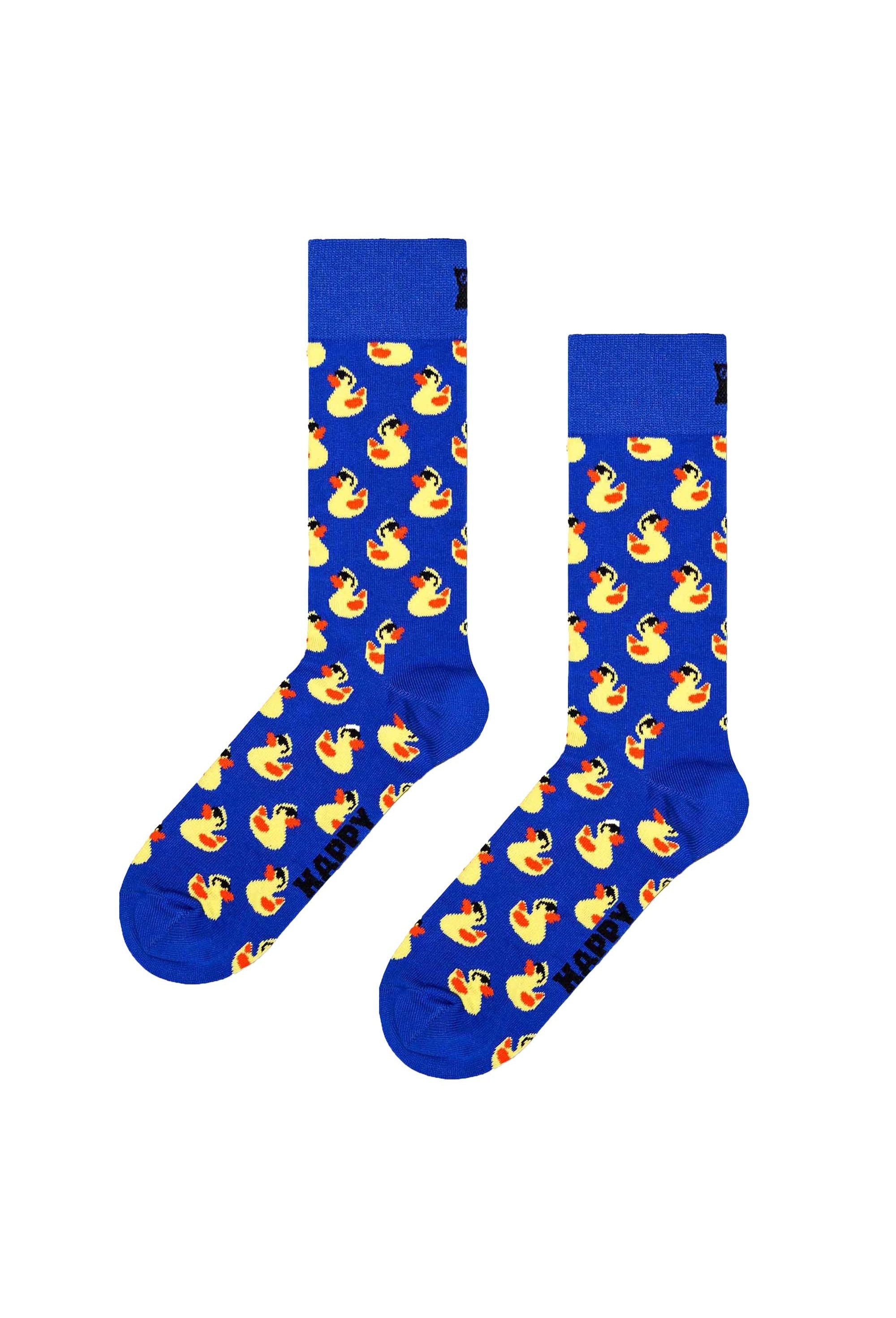 Happy Socks, Set de sosete lungi unisex - 3 perechi, Galben, Roz