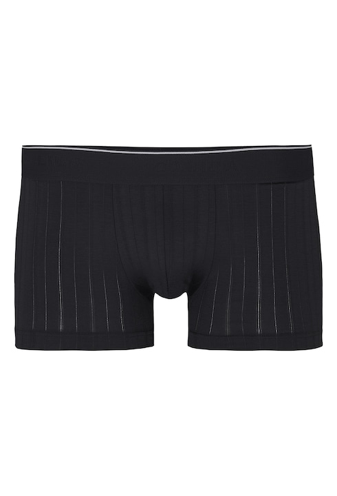 CALIDA, Boxeri din amestec de bumbac cu model uni, Negru