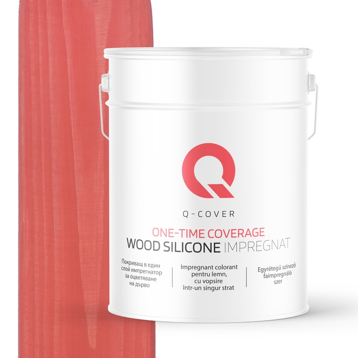 Fapác impregnálás, egyrétegű festéssel, Q-Cover, Corai, kültéri használatra, vízbázisú, környezetbarát, könnyen felvihető, nagyon hatékony, szennyeződésálló, tartós színek, UV-álló, 10L