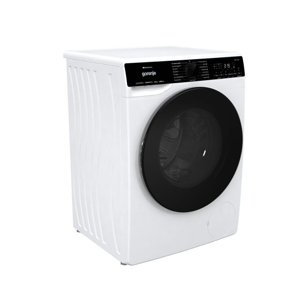Masina de spalat rufe Gorenje WPNA84A2TSWIFI, ConnectLife, SteamTech, Extra Hygiene, 1400 rpm, 8 kg, Clasa A, Alba