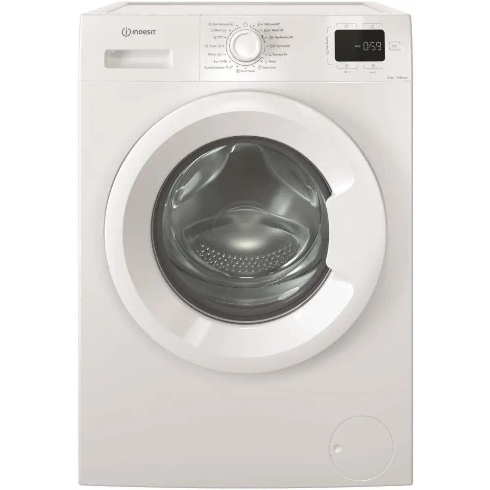 Masina de spalat rufe Indesit IM 864 MY TIME EE, Steam, 5 programe rapide, 8 kg, 1400 rpm, Clasa A, Alba