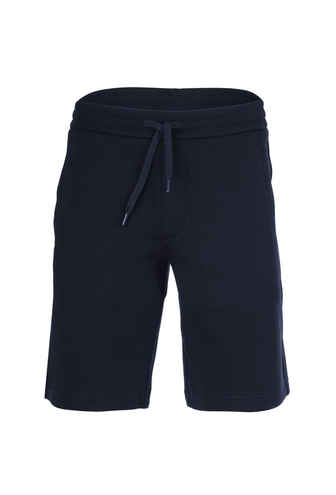 ARMANI EXCHANGE, Bermude cu snur de ajustare si broderie logo, Bleumarin