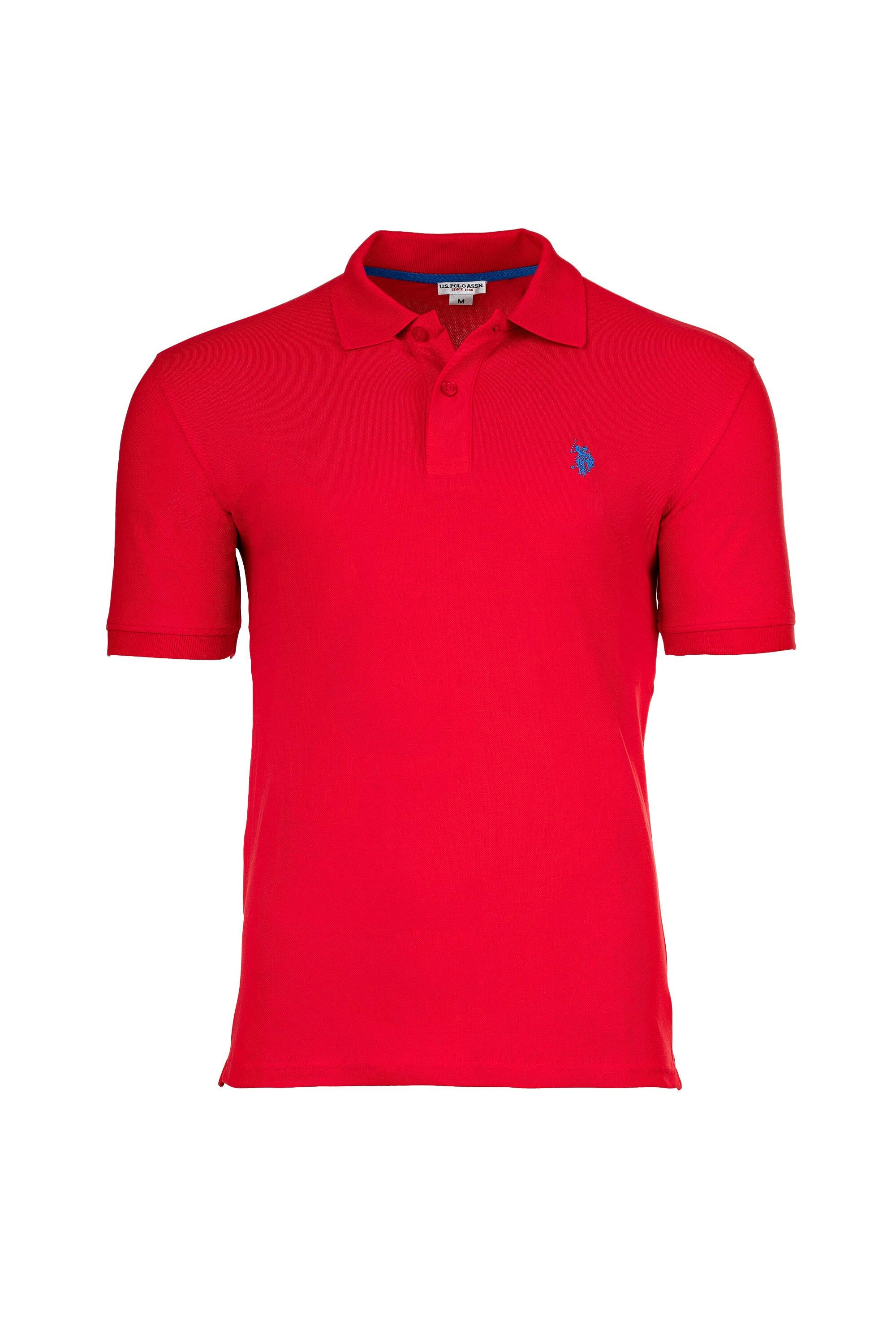 U.S. Polo Assn., Tricou polo cu broderie logo, Rosu, S
