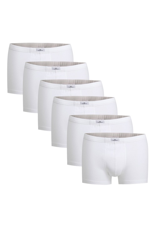 GOTZBURG Götzburg, Set de boxeri din amestec de bumbac -6 perechi, Alb