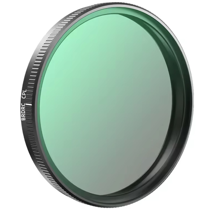 BRDRC CPL polarizációs szűrő DJI OSMO ACTION 3 4 5 PRO-hoz, 28 rétegű, fekete