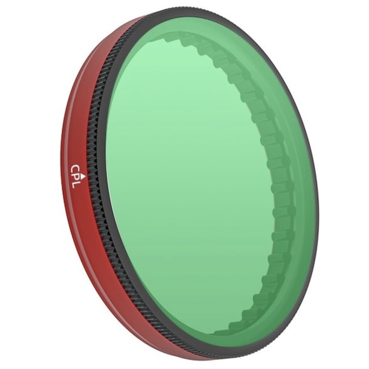 Filtru polarizator CPL NANO-X pentru camere DJI OSMO ACTION 3/4/5 PRO, sticla optica ULTRA HD 8K, SunnyLife