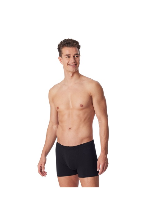 Uncover by Schiesser, Set de boxeri din amestec de bumbac - 3 perechi, Negru