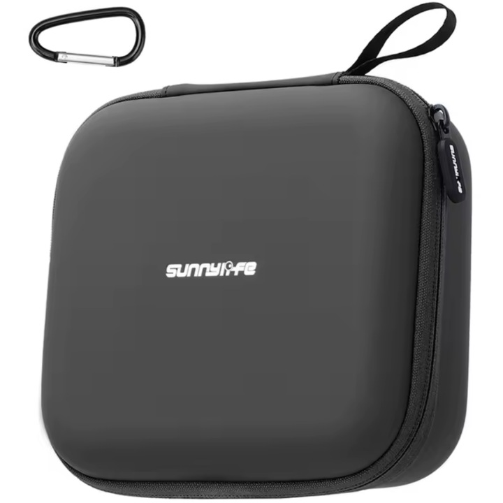 Carcasa transport pentru drona, Sunnylife, Piele ecologica / EVA, Pentru DJI FLIP, Impermeabil, 190 x 173 x 75 mm, Negru
