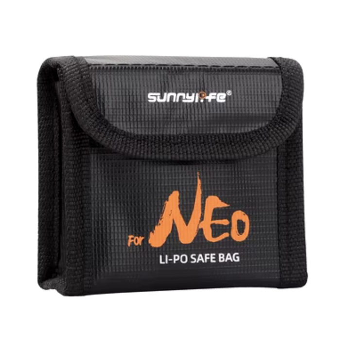 3 DJI NEO akkumulátorhoz való tok, Sunnylife, magas hőmérsékletnek ellenálló, tépőzáras rögzítéssel