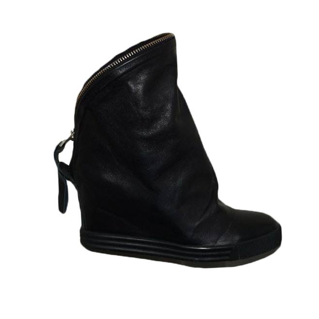 Botine moderne cu platforma ascunsa, D&J Exclusive, Negru