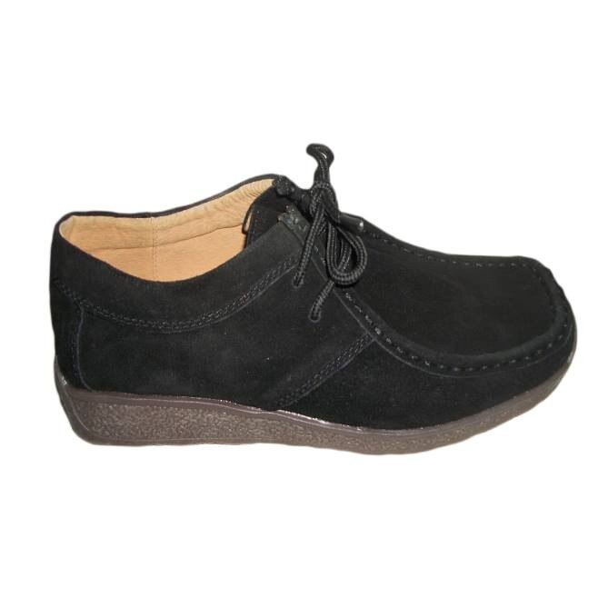 Pantofi din piele, de zi D&J Exlusive, Negru