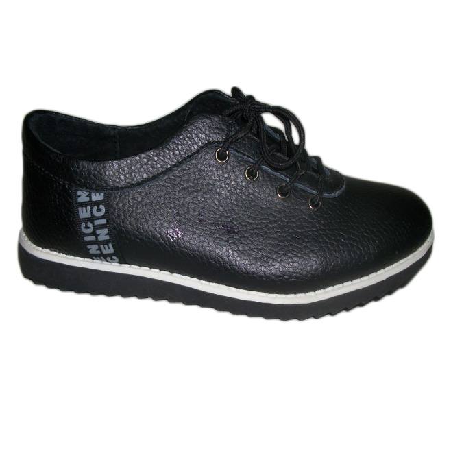 Pantofi sport, inchidere cu siret,D&J Exclusive, Negru