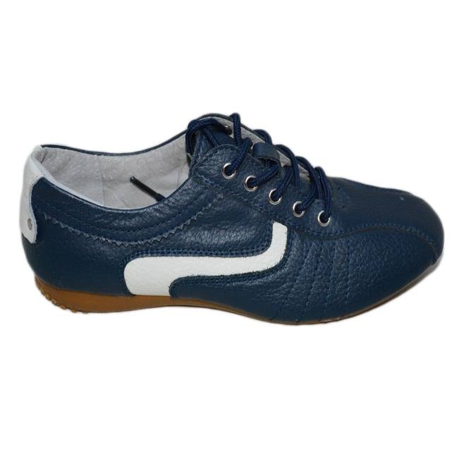 Pantofi sport din piele,D&J Exclusive, Albastru