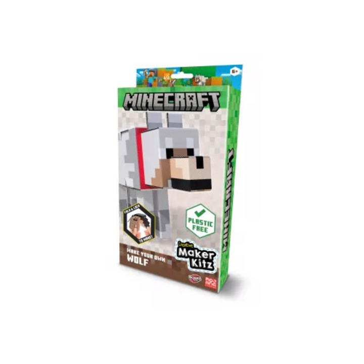 Építsd meg saját kalandodat a Minecraft Farkas figurával, 6 éves kortól