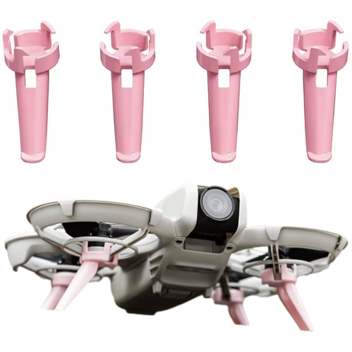 4 darabos lábkészlet DJI Neo drónhoz, rózsaszín, 46 mm, 4,2 g