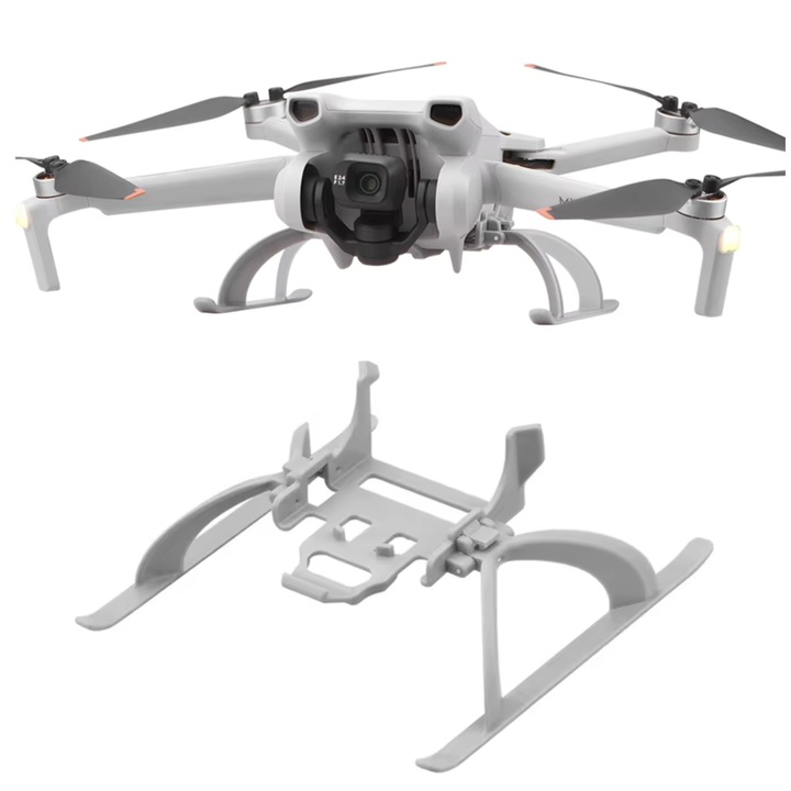 Drón kiegészítők BRDRC összecsukható leszállótalp készlet DJI Mini 3 / 3 Pro-hoz, szürke, 17g
