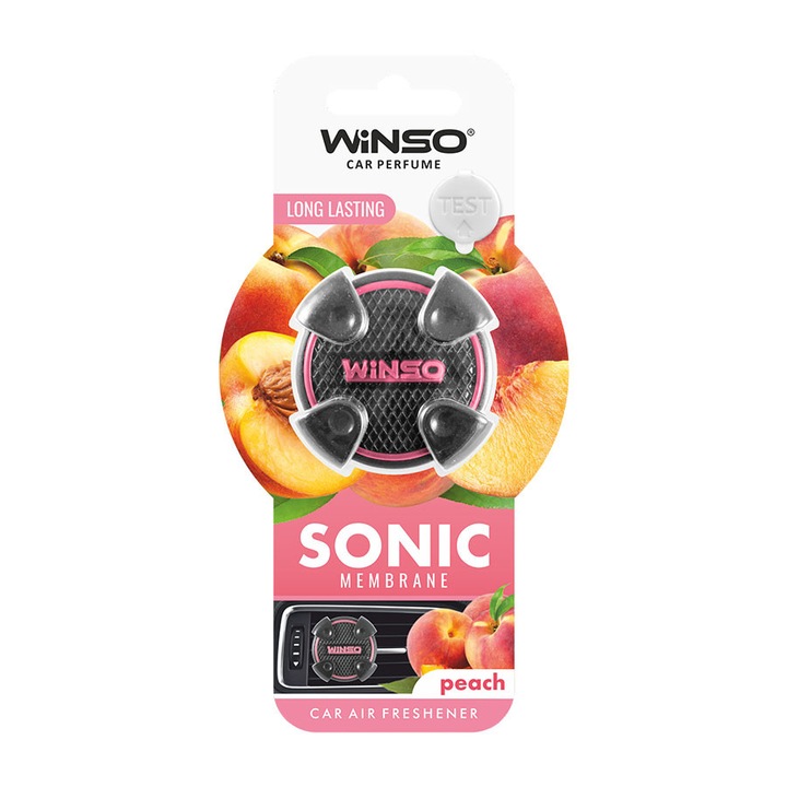 WINSO Sonic Peach autós légfrissítő, 5ml