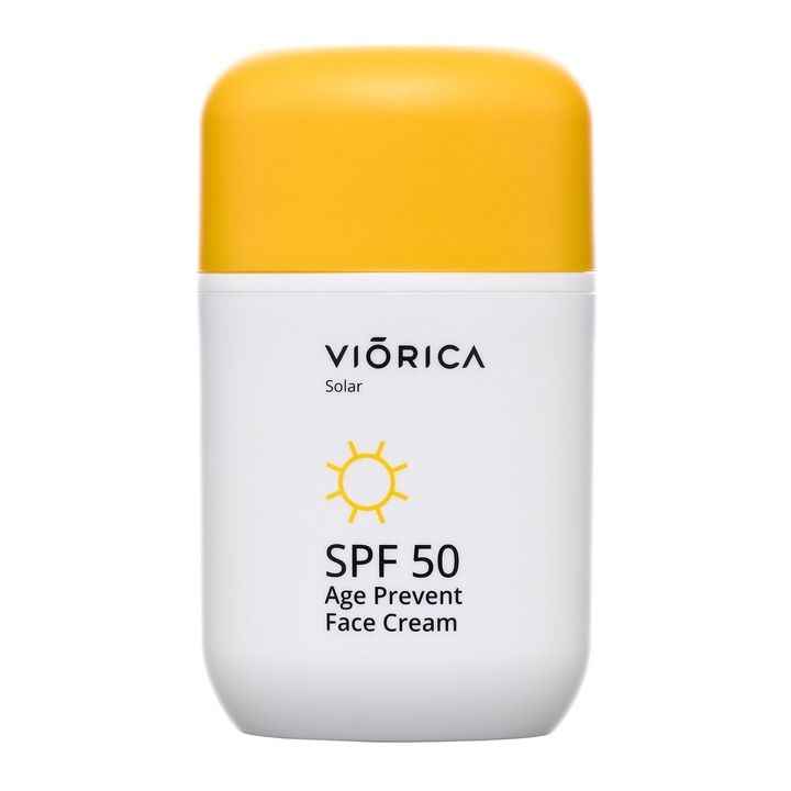 Crema cu Protectie Solara Viorica, Age-Prevent, SPF 50, 50 ml