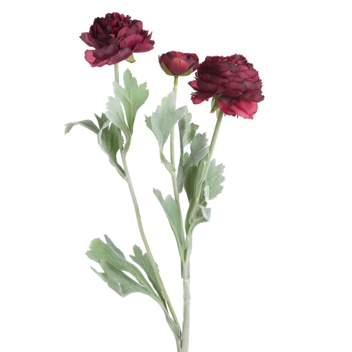 Floare NATU435 47cm Eurofirany rosu inchis