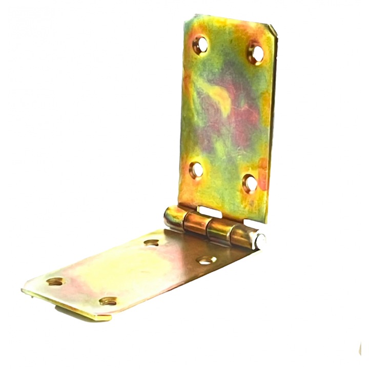 Balama De Constructie, BKshop, 150x45x2 mm, Metal, Rezistent La Coroziune, Greutate 0.15 kg, Capacitate Maxima De Incarcare 100 kg, Aur Antic, 1 Bucata