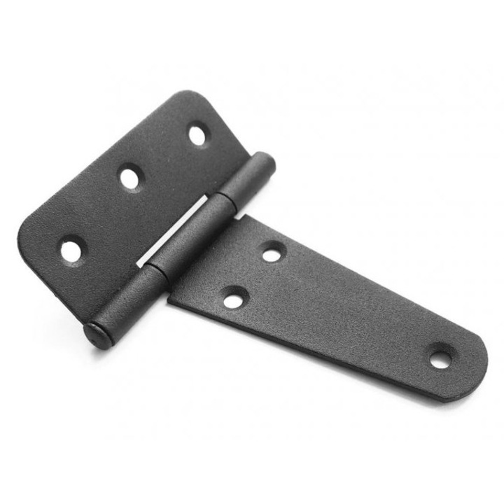 Balama De Constructie, BKshop, Decorativa, Zt 75C, 75x35x70 mm, Material Metal, Rezistenta La Coroziune, Capacitate Maxima De Incarcare 100 kg, Unghi De Deschidere 180 °, Negru Mat, 1 Bucata