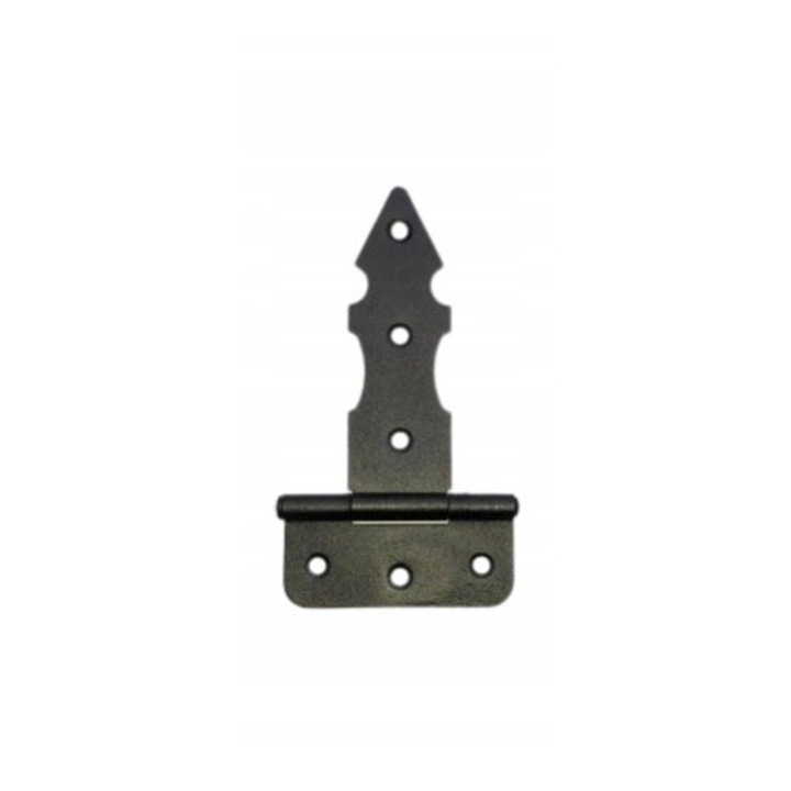 Balama De Constructie, BKshop, Decorativ, 100x100x100 mm, Material Metal, Rezistenta La Coroziune, Capacitate Maxima De Incarcare 100 kg, Unghi De Deschidere 180°, Negru Mat, 1 Bucata