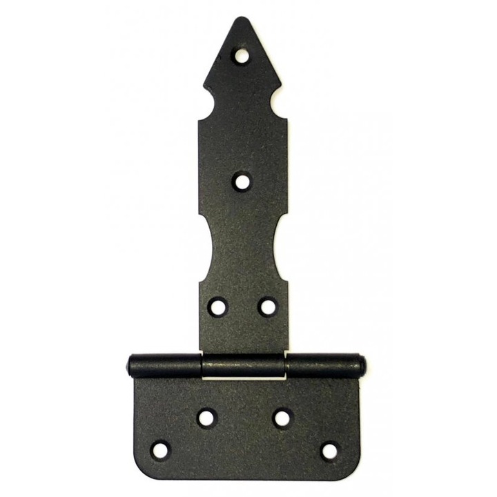 Építési csuklópánt, BKshop, Dekoratív, Zbo 125C, 125x125x12 mm, Fém, Korrózióállóság, Maximális teherbírás 100 kg, Nyitási szög 180°, Matt fekete, 1 db