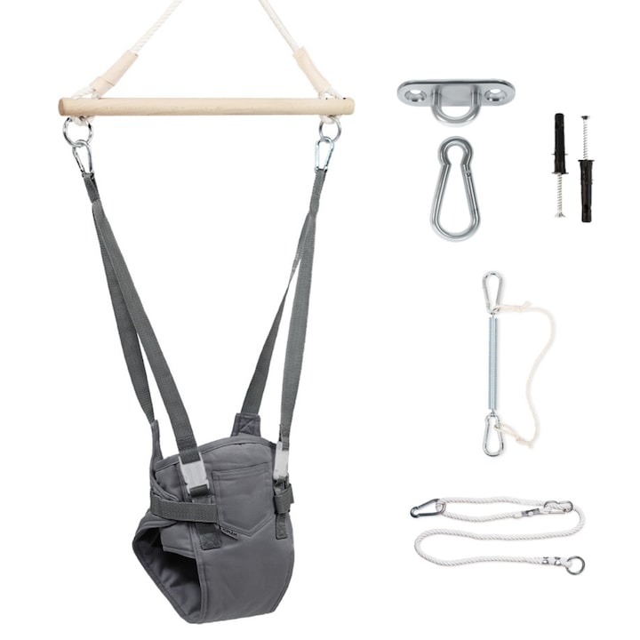 Pamut ajtóhinta babáknak, Modern ajtóhinta kivitel, babáknak 6 hónapos kortól alkalmas, Tartós babahinta, 100% ECO, EU gyártmány