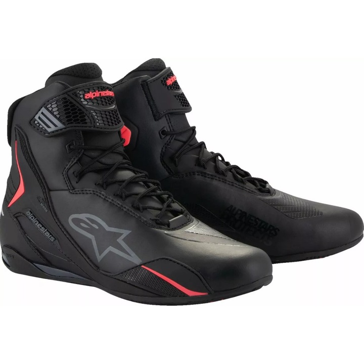Cizme moto de dama ALPINESTARS STELLA FASTER V4, Negru/Roz, 42