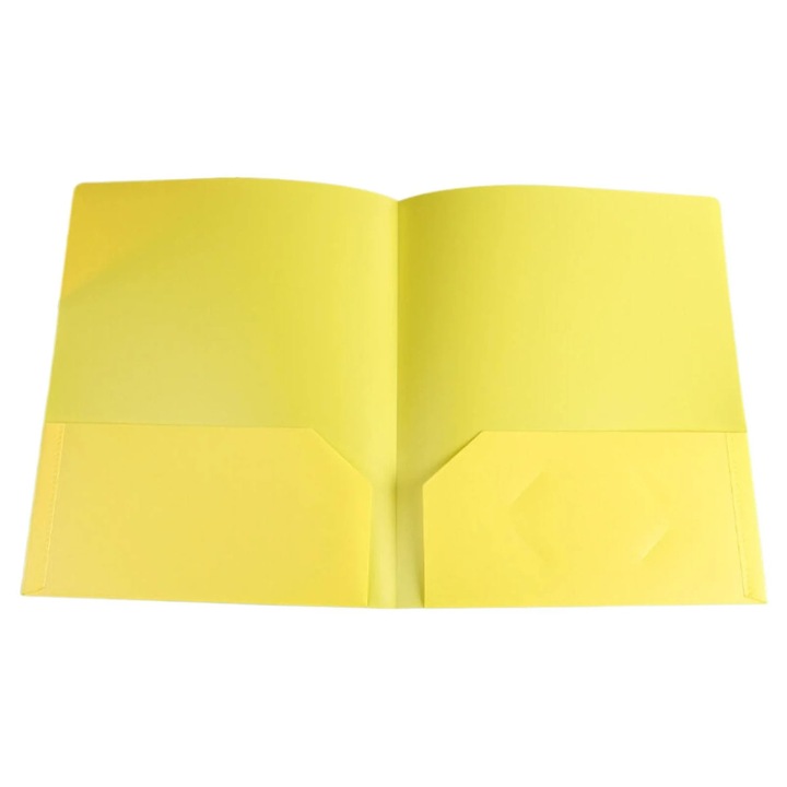 Dosar plastic cu buzunare, 2 sloturi card, albastru, 29x23.5cm