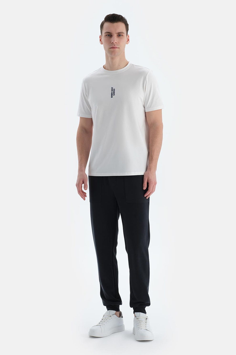 Dagi, Pantaloni de trening din amestec de modal cu snur, Negru, M