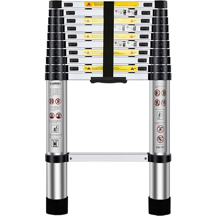 Scara telescopica Nestling, 3.2m, blocare automata, ajustare inaltime, sarcina 150kg, usoara si durabila