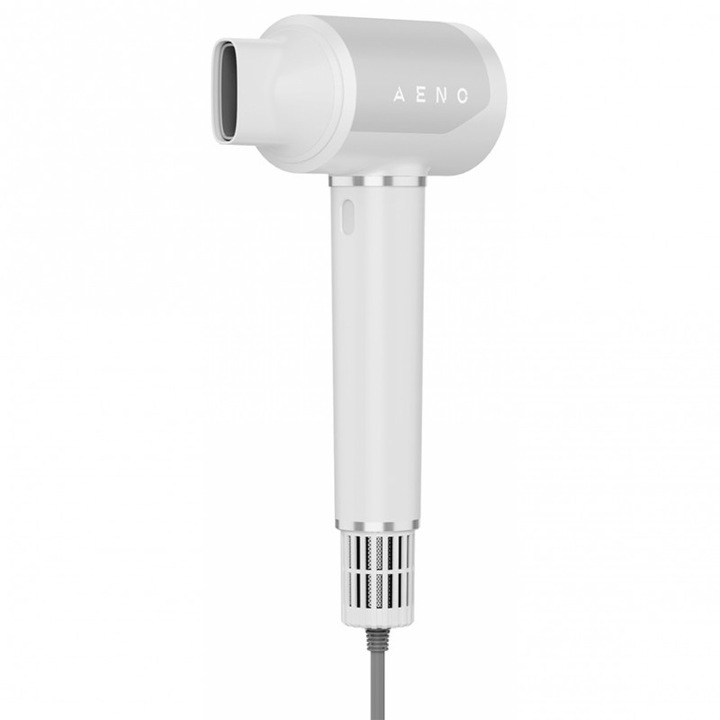Сешоар AENO HD5 AHD0005W, 1500W, Безчетков мотор, 2 скорости, 3 нива, 67 dB, Функция AI, Гласов контрол, Бял