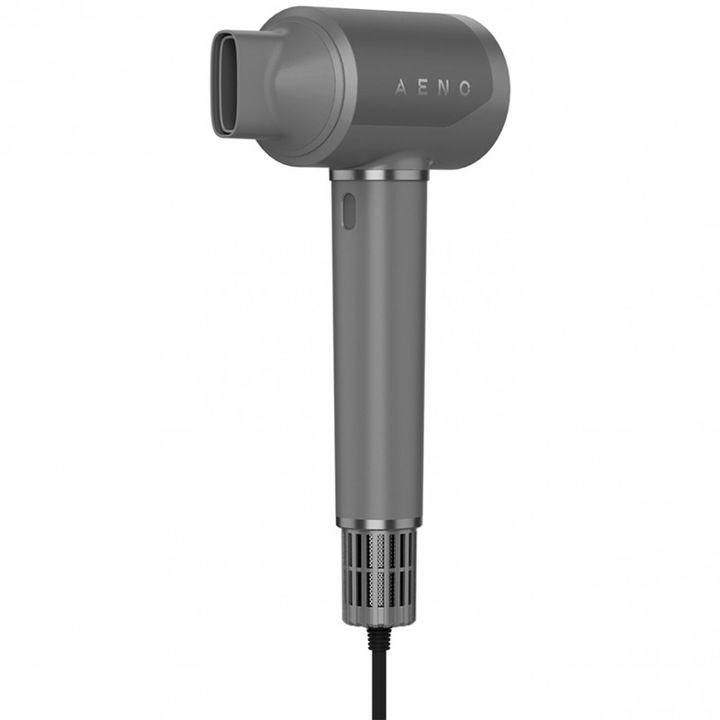Сешоар AENO HD5 AHD0005G, 1500W, Безчетков мотор, 2 скорости, 3 нива, 67 dB, Функция AI, Гласов контрол, Сив